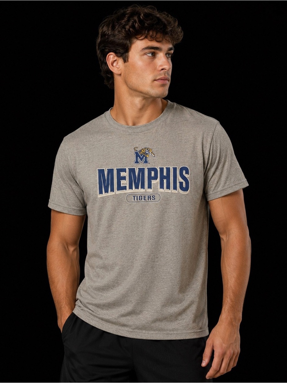 Memphis Tigers Gray T-Shirt, size XL